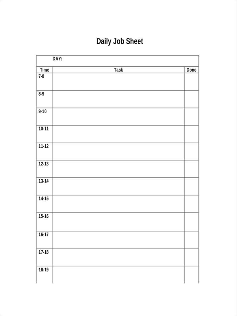 Free 10 Job Sheet Examples Samples In Google Docs For Mechanic Job