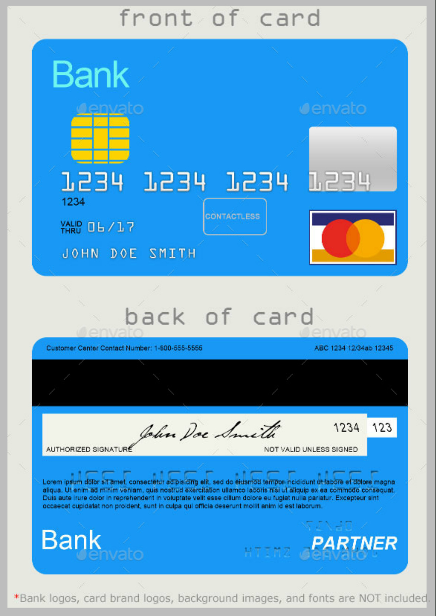 10 Credit Card Designs | Free & Premium Templates Throughout Credit Card Template For Kids