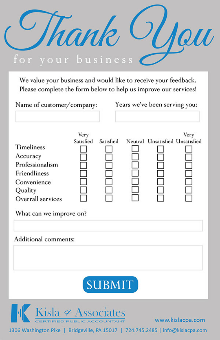 10+ Restaurant Customer Comment Card Templates & Designs Within Restaurant Comment Card Template