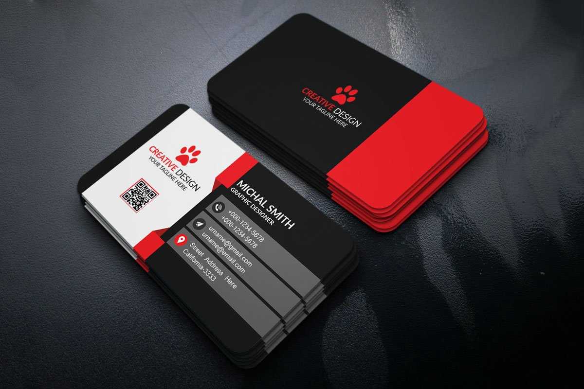 100 + Free Business Cards Templates Psd For 2019 – Syed Within Name Card Template Psd Free Download