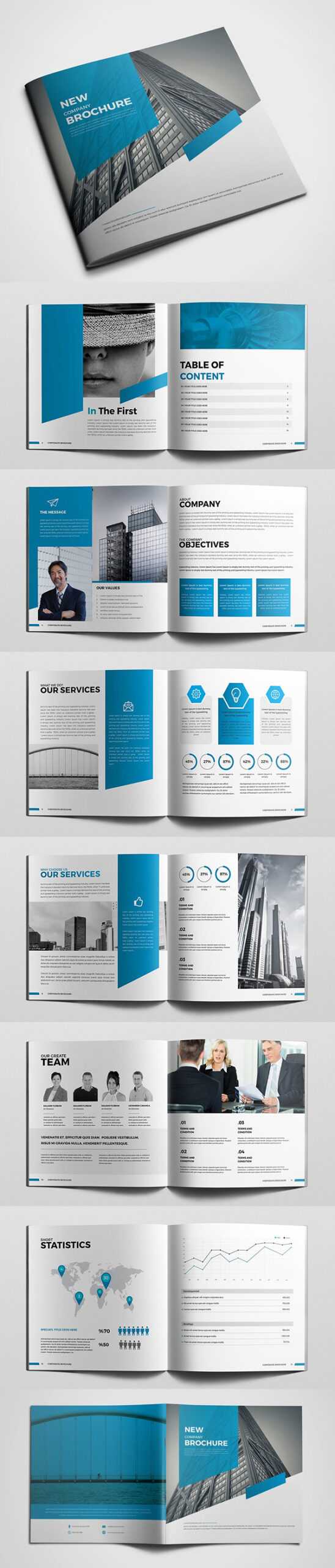 100 Professional Corporate Brochure Templates | Design Pertaining To Technical Brochure Template