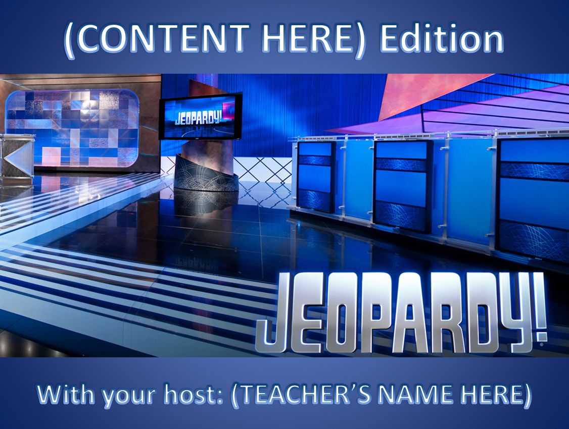 11 Best Free Jeopardy Templates For The Classroom For Jeopardy Powerpoint Template With Score