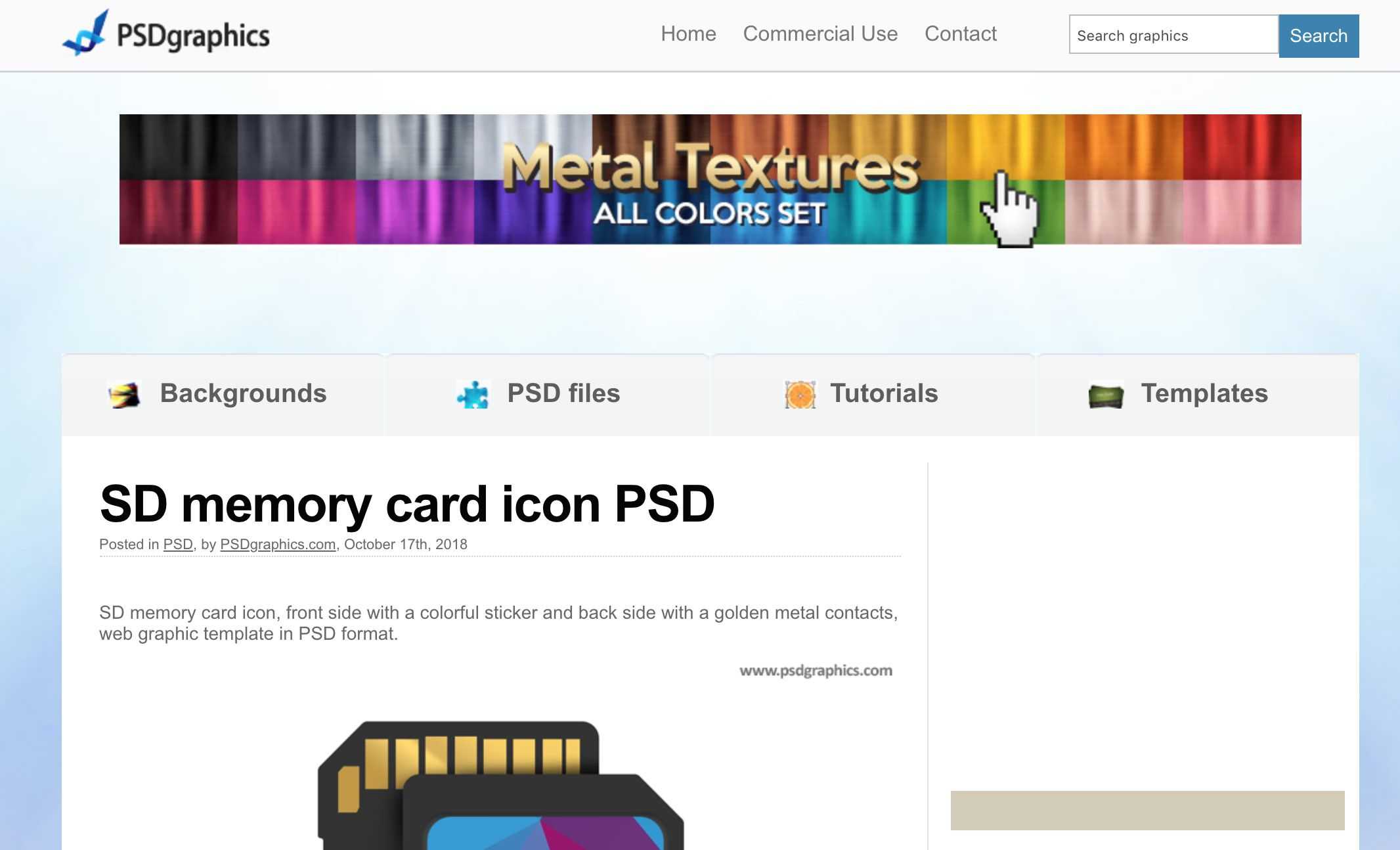 11 Best Sites To Find Free Psd Templates For Photoshop Throughout In Memory Cards Templates