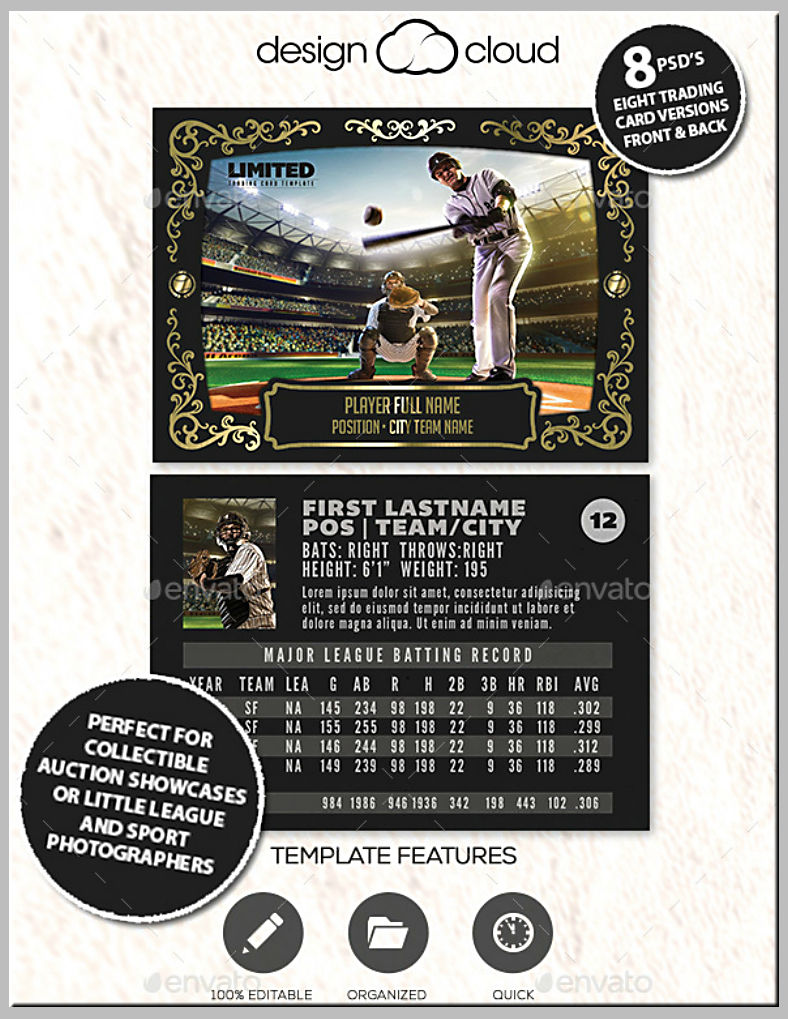 12+ Baseball Trading Card Designs & Templates – Psd, Ai Pertaining To Baseball Card Template Microsoft Word