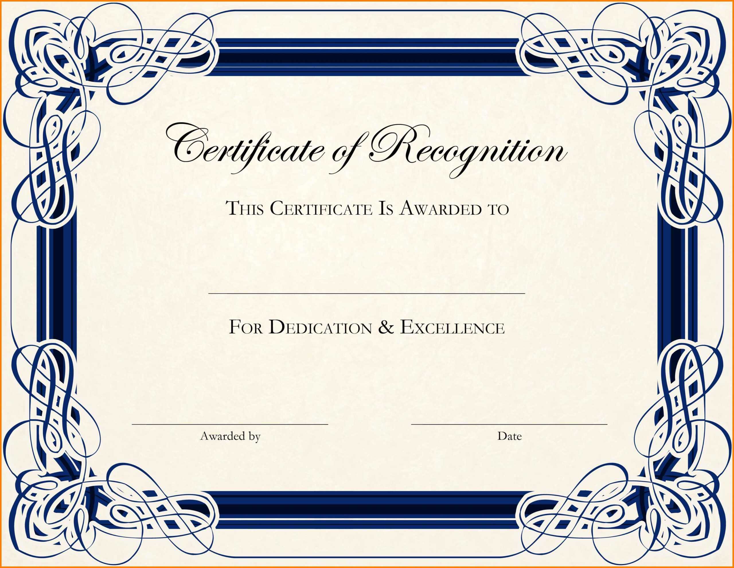 12+ Editable Certificate Template | Dragon Fire Defense With Word 2013 Certificate Template