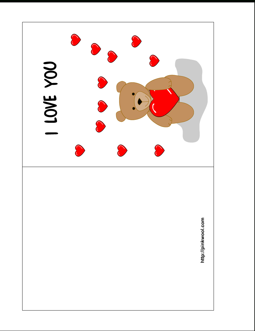 13 Free Card Templates For Printing Images - Valentine's Day With Template For Cards To Print Free