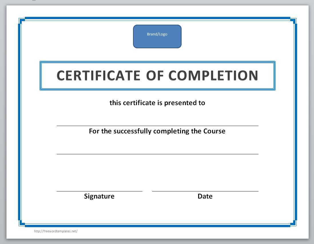 13 Free Certificate Templates For Word » Officetemplate For Scholarship Certificate Template Word
