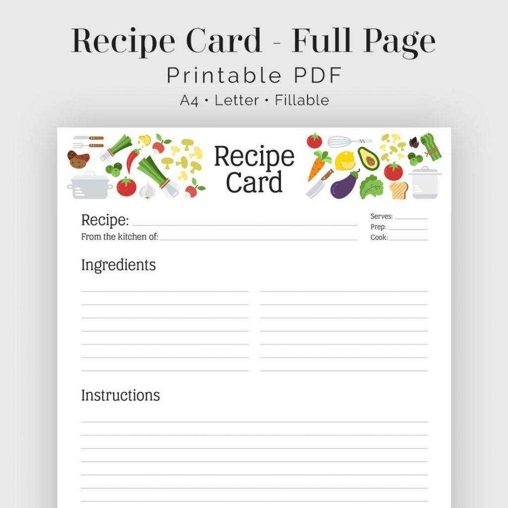 14+ Recipe Cards Idea Designs And Examples – Psd, Ai | Examples Throughout Fillable Recipe Card Template