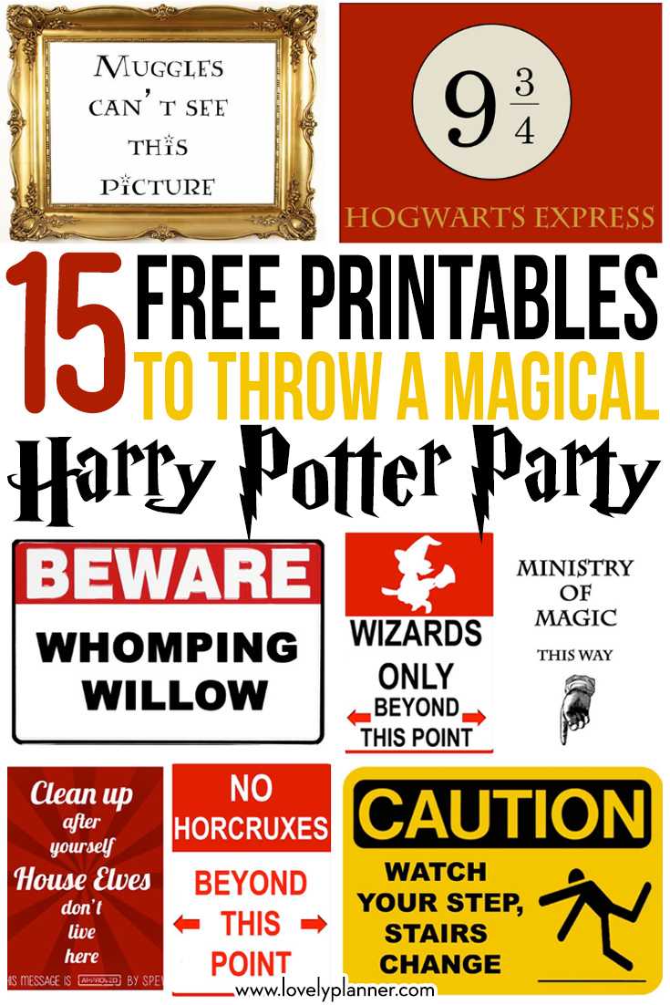 15 Free Harry Potter Party Printables – Part 2 – Lovely Planner Within Get Out Of Jail Free Card Template