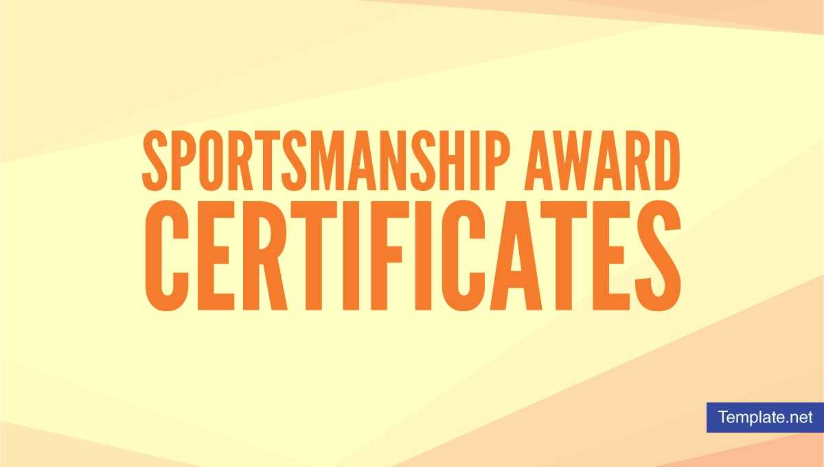15+ Sportsmanship Award Certificate Designs & Templates Intended For Rugby League Certificate Templates