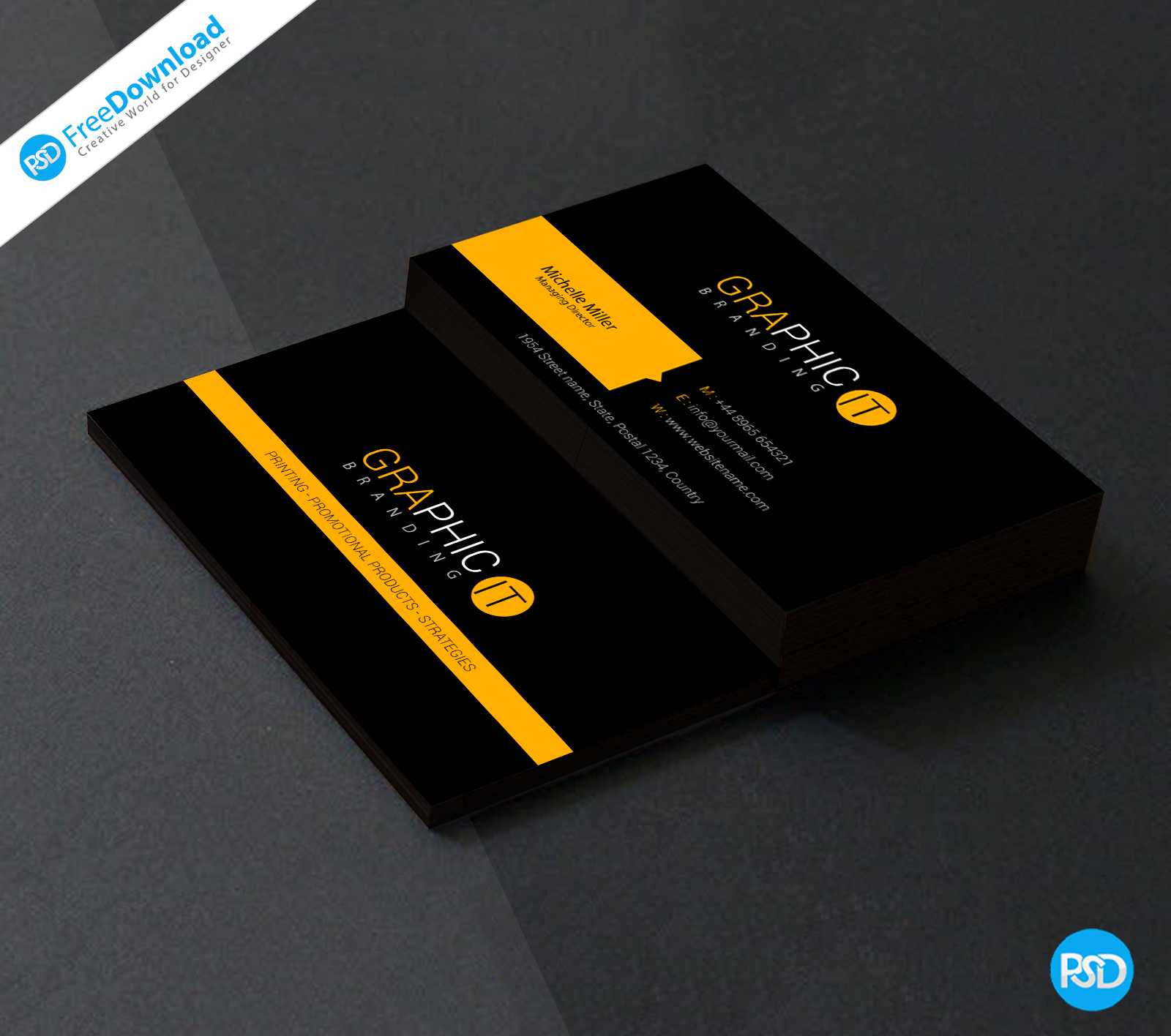 150+ Free Business Card Psd Templates Regarding Free Psd Visiting Card Templates Download