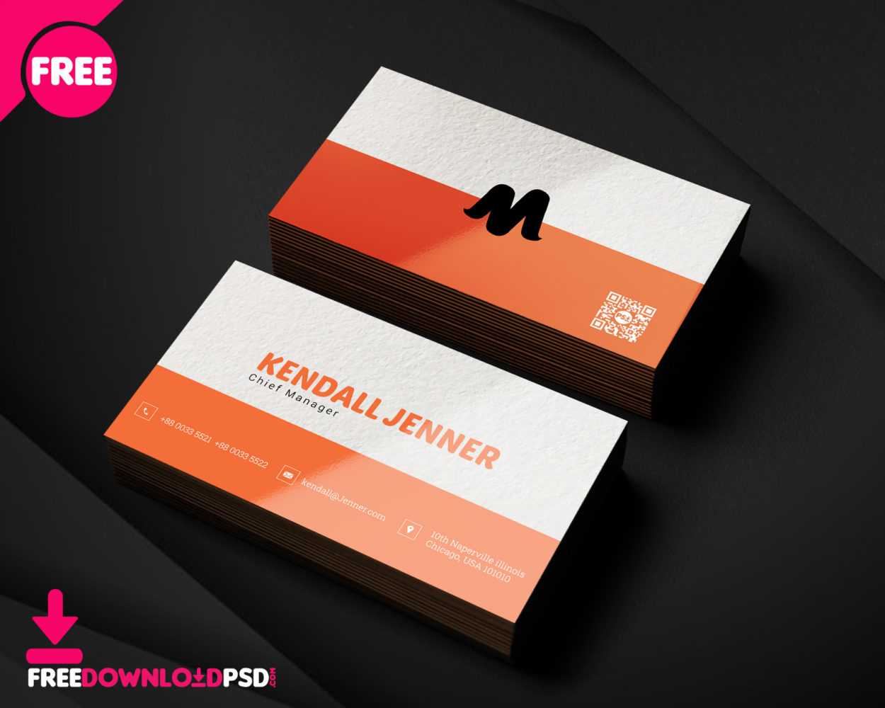 150+ Free Business Card Psd Templates With Business Card Template Photoshop Cs6