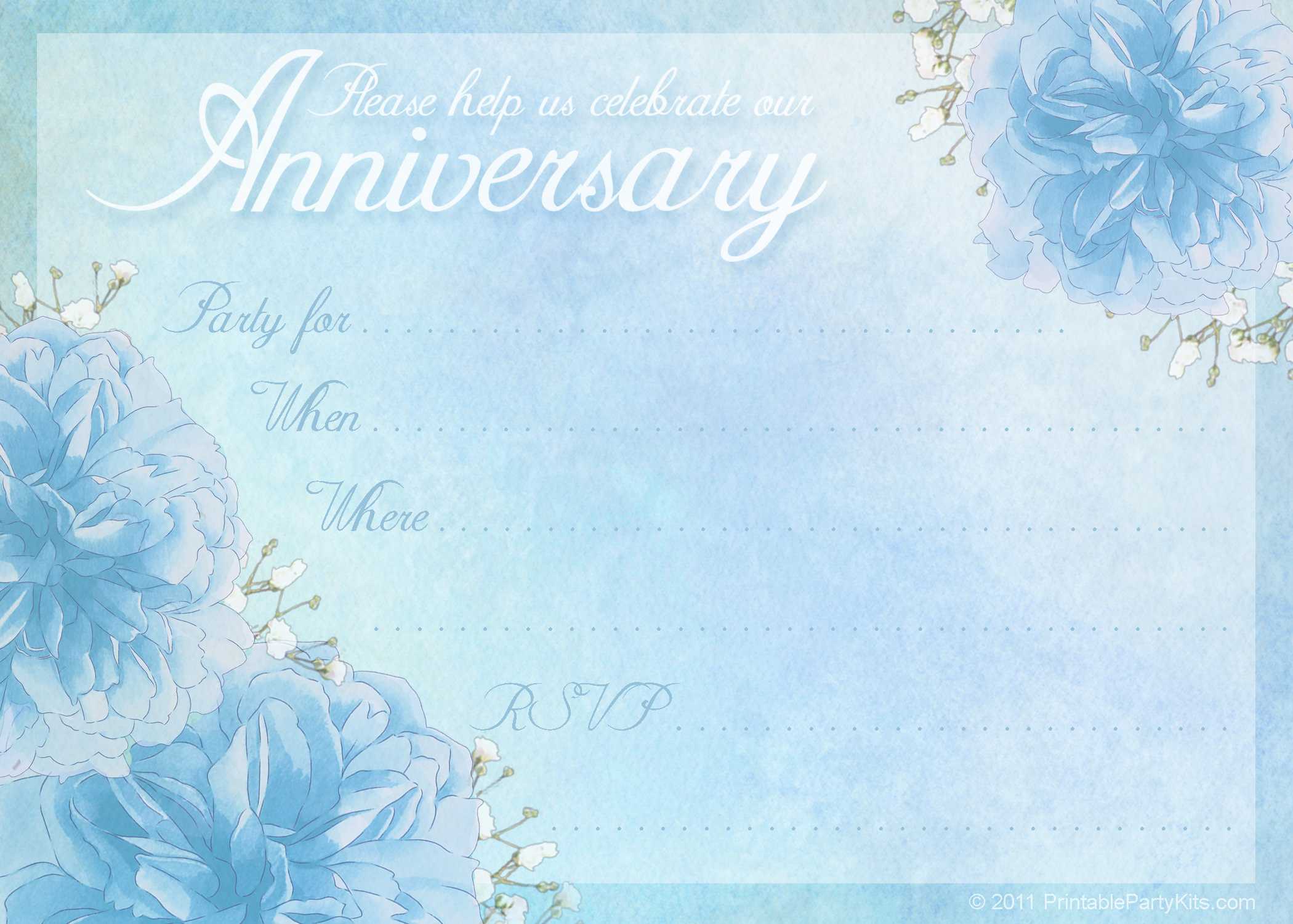 16 Wedding Anniversary Templates Free Images – Anniversary Intended For Anniversary Certificate Template Free