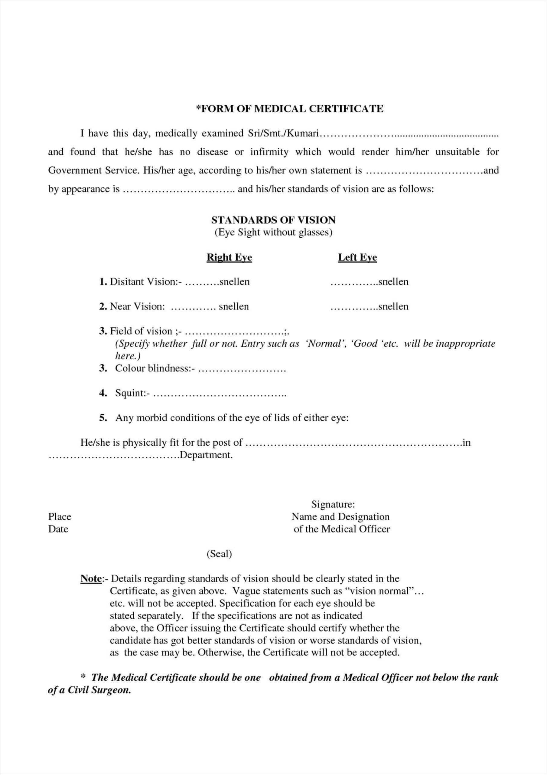 19+ Medical Certificate Templates For Leave – Pdf, Docs In Leaving Certificate Template