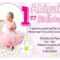 1St Birthday Invitations Girl Free Template : 1St Birthday Pertaining To First Birthday Invitation Card Template