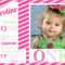 1St Birthday Invitations Girl Free Template : First Birthday For First Birthday Invitation Card Template