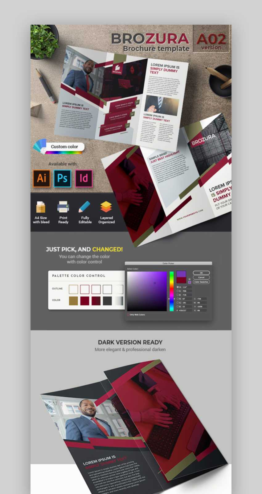 20 Best Free Bifold & Tri Fold Brochure Template Designs Regarding Science Brochure Template Google Docs