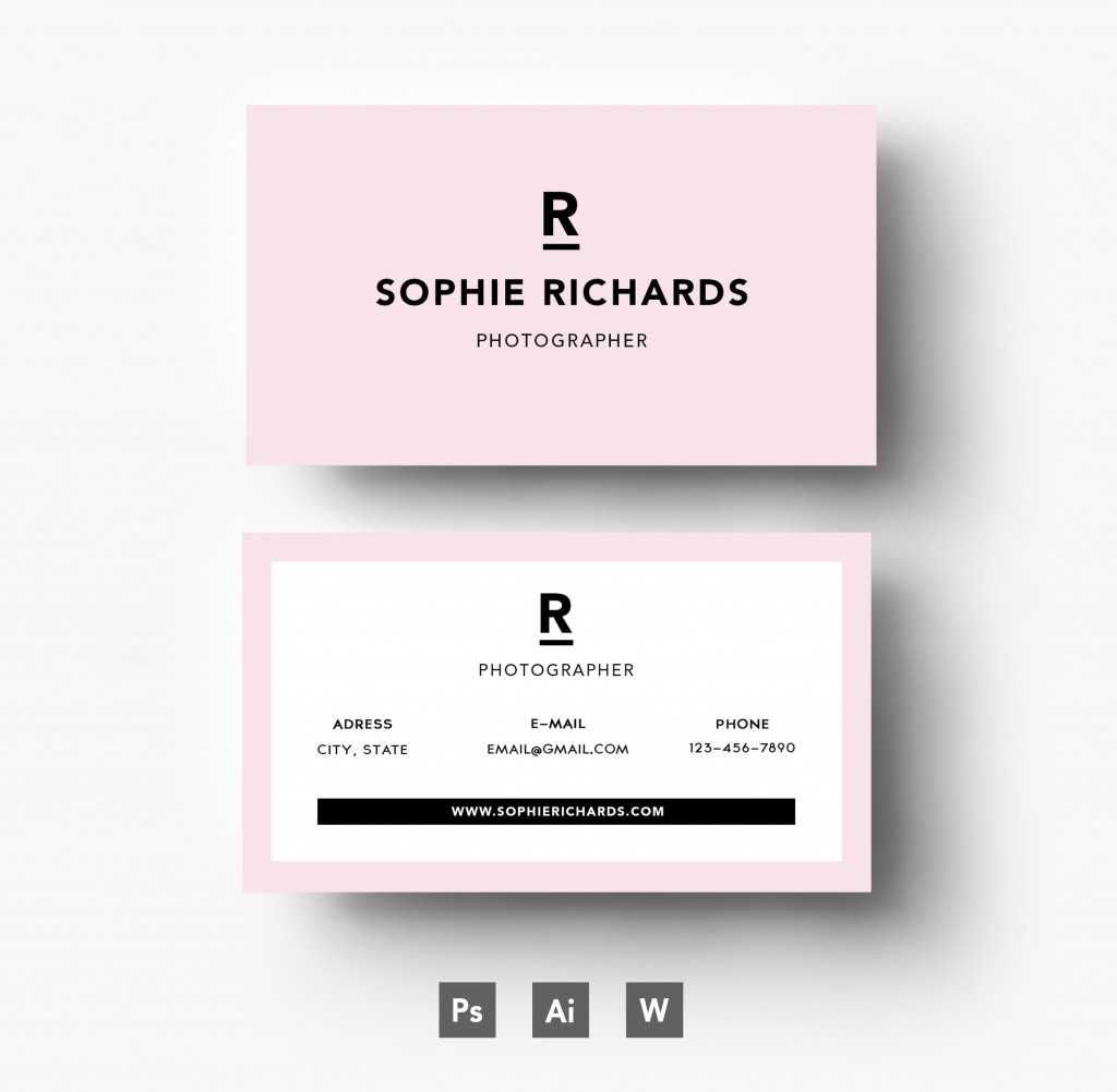 20 Examples Of A Stylish Business Card Photoshop Template Within Microsoft Templates For Business Cards