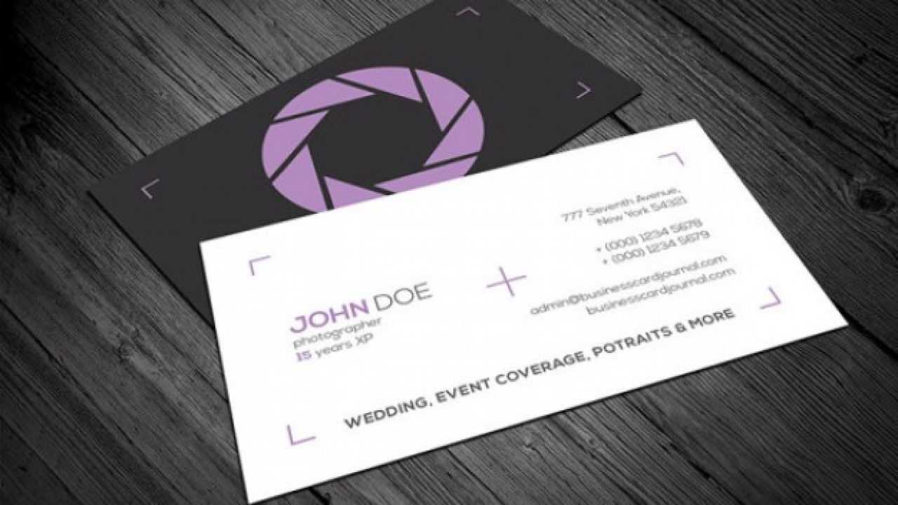 20 Professional Business Card Design Templates For Free With Regard To Photography Business Card Templates Free Download