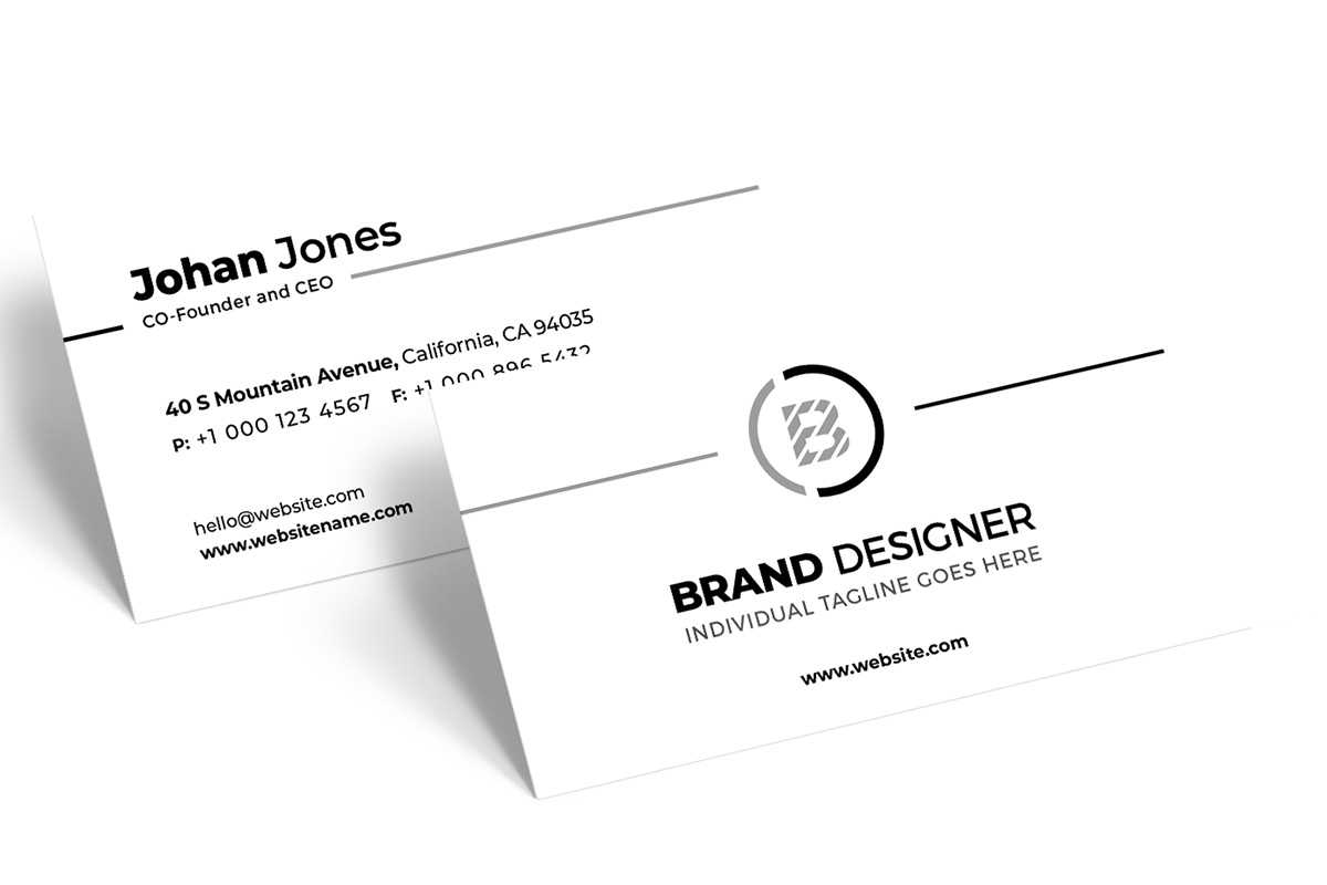 200 Free Business Cards Psd Templates – Creativetacos Pertaining To Business Card Size Psd Template