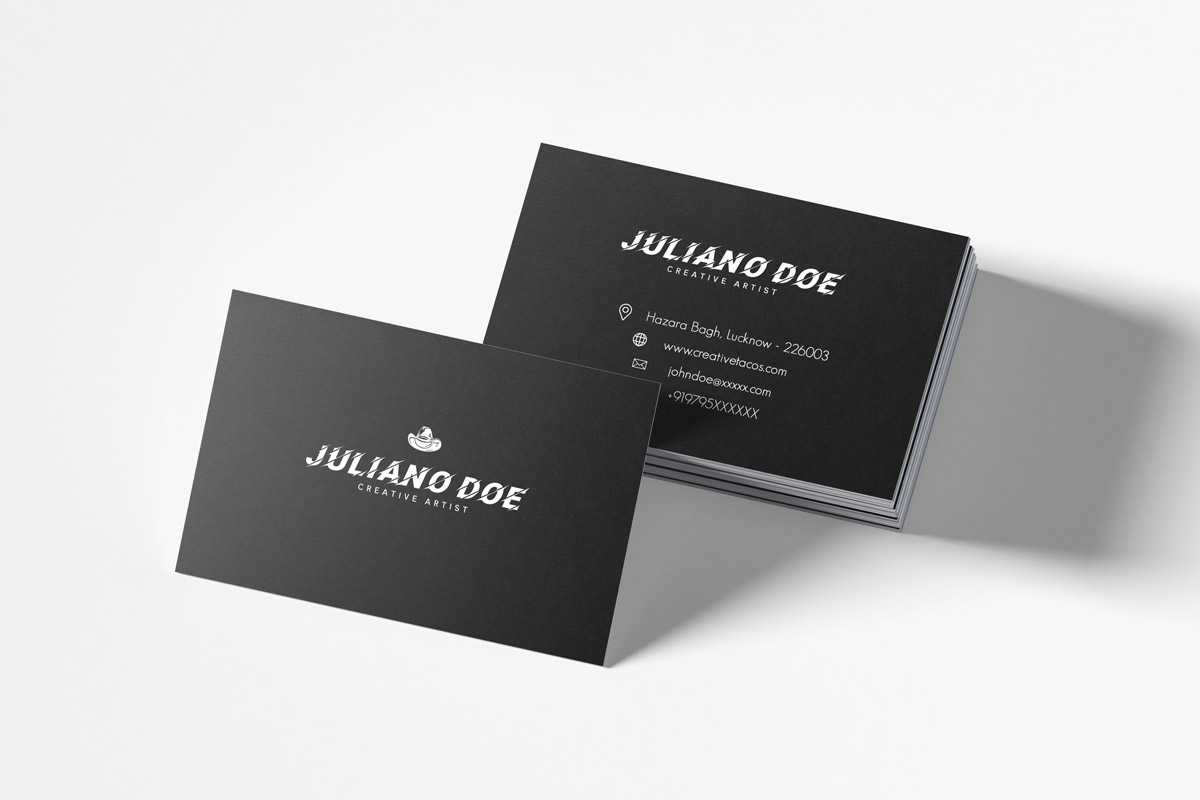 200 Free Business Cards Psd Templates – Creativetacos With Calling Card Psd Template