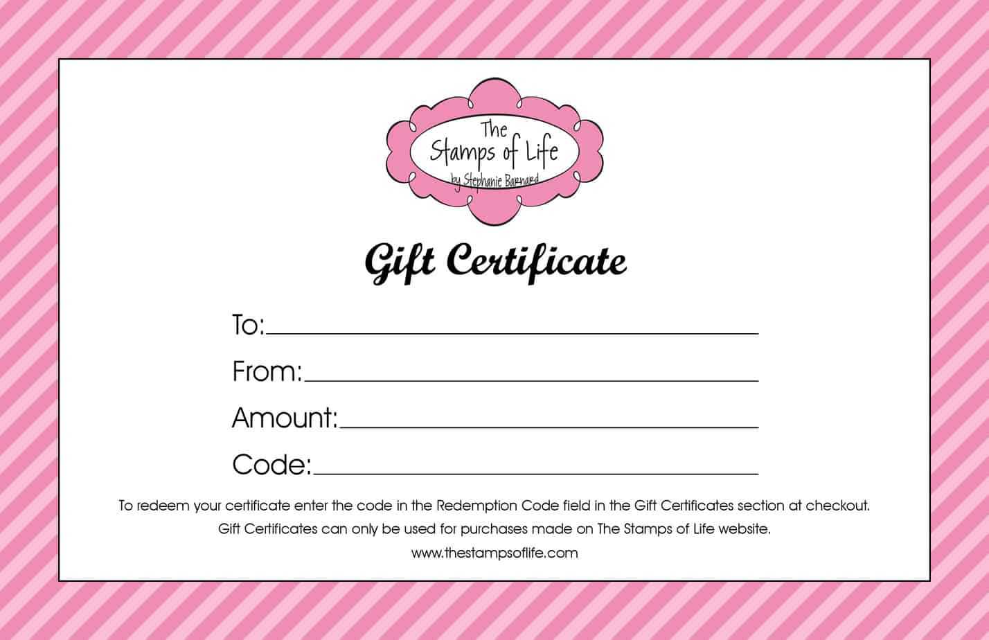 21+ Free Free Gift Certificate Templates – Word Excel Formats In Custom Gift Certificate Template