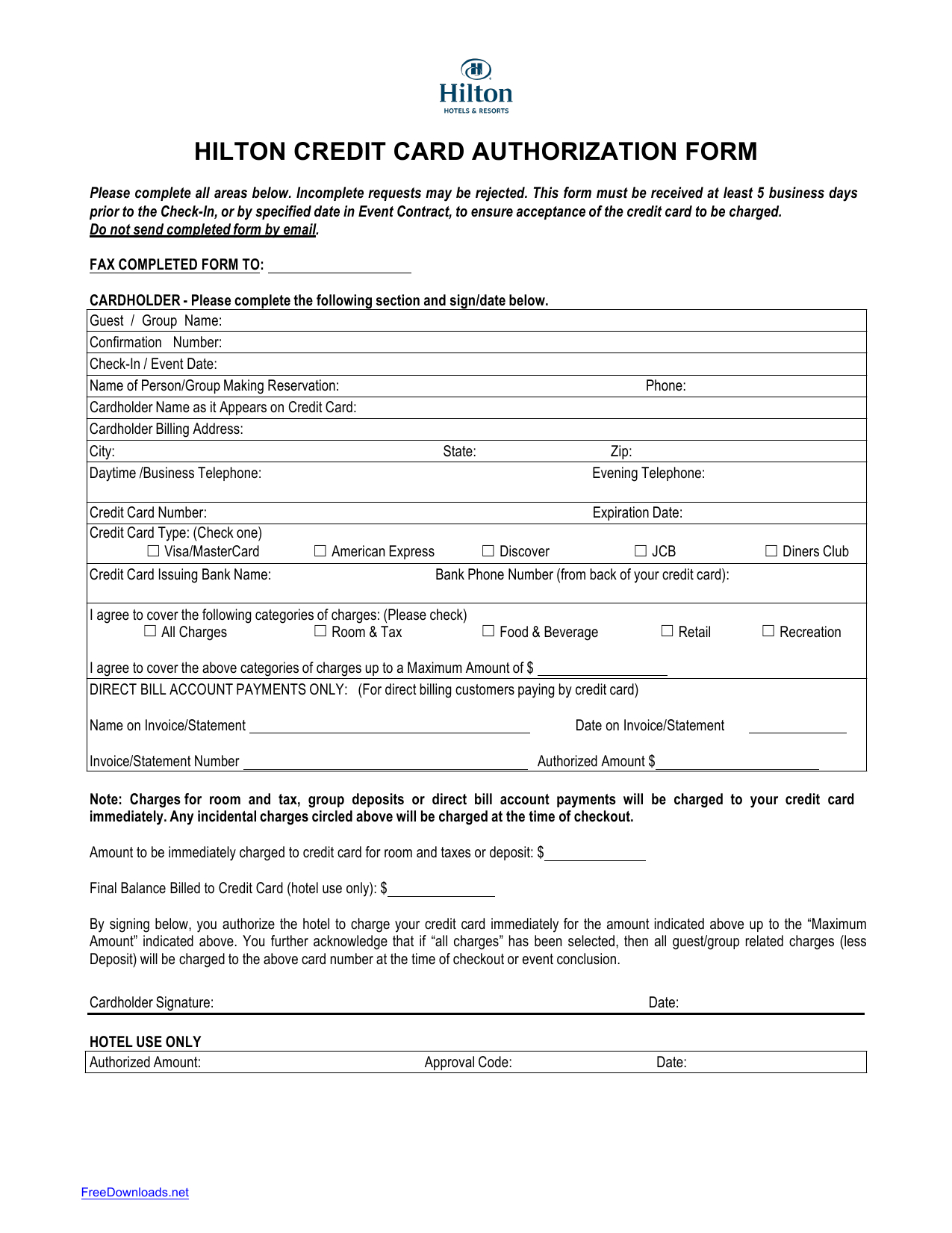 23+ Credit Card Authorization Form Template Pdf Fillable 2020!! In Credit Card Payment Slip Template