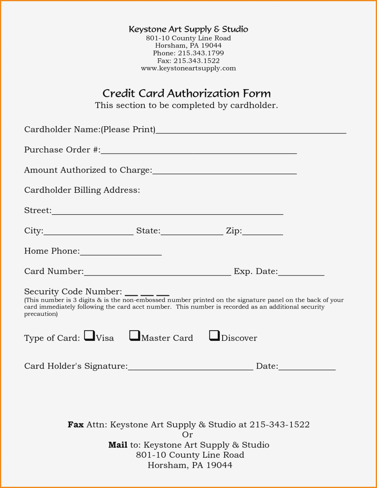 23+ Credit Card Authorization Form Template Pdf Fillable 2020!! With Credit Card Billing Authorization Form Template