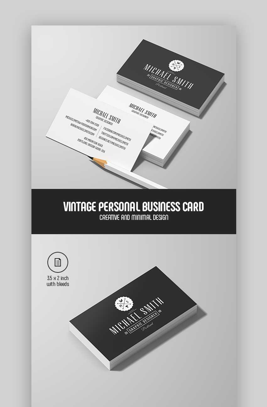 25 Best Personal Business Cards Designed For Better With Networking Card Template