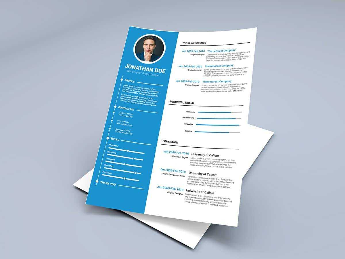 25 Resume Templates For Microsoft Word [Free Download] Regarding Free Brochure Templates For Word 2010