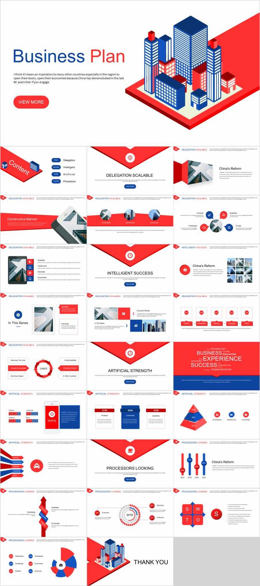 27+ Best Red Business Plan Powerpoint Template With Regard To Powerpoint Template Resolution