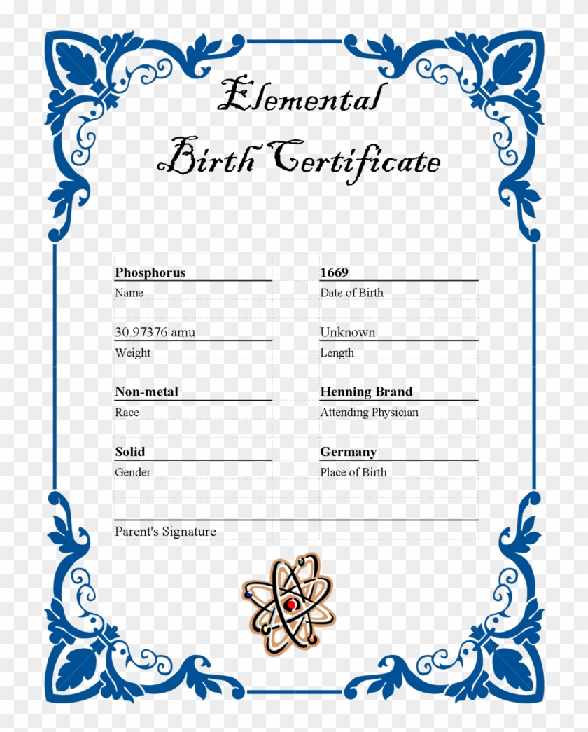 27 Images Of Ar Element Birth Certificate Template – Border In Birth Certificate Fake Template