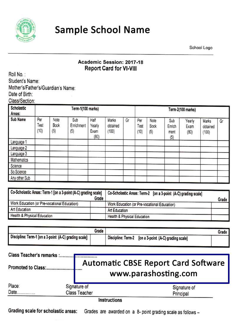 28+ [ Application Letter Format Cbse ] | Application Letter In College Report Card Template