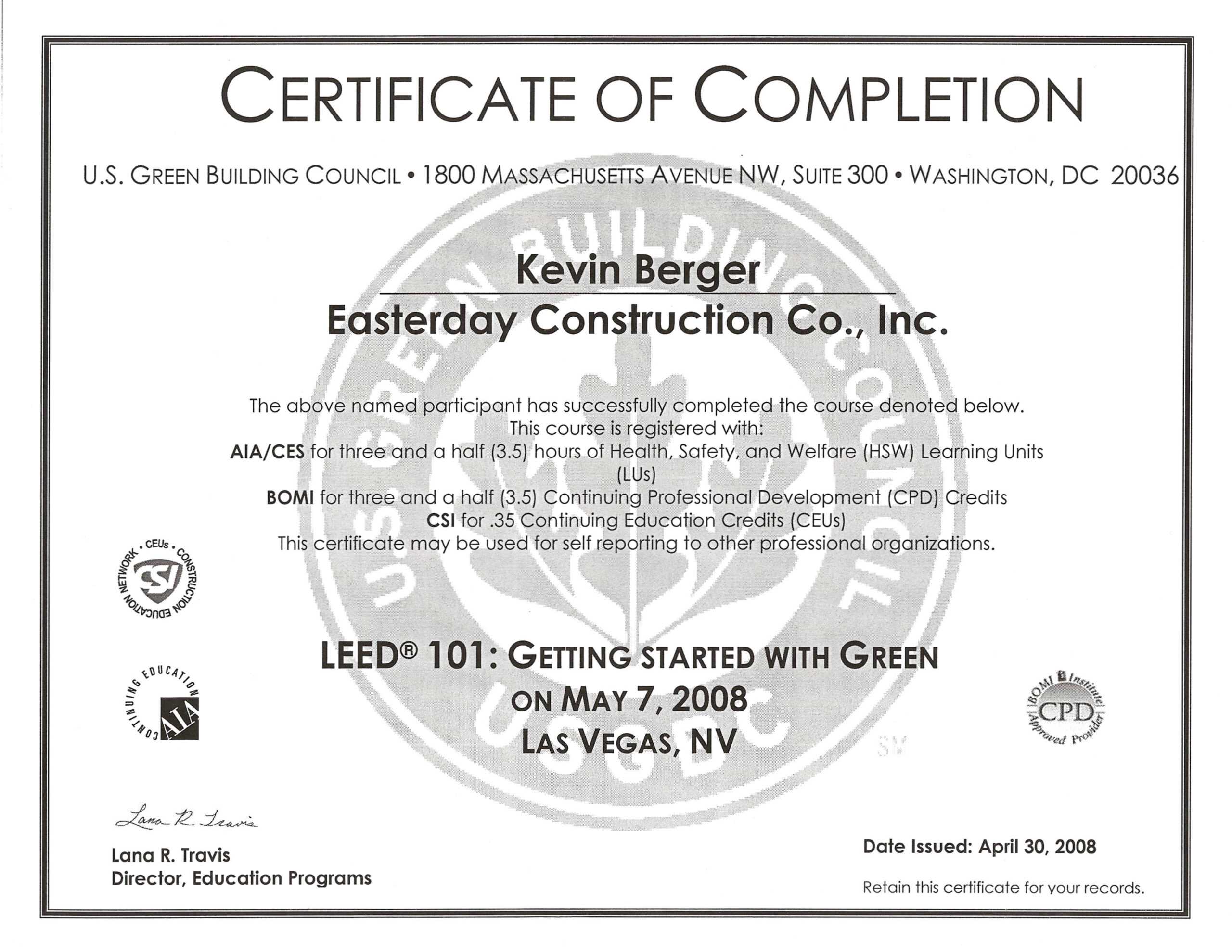 28+ [ Certificate Of Completion Template Construction Intended For Construction Certificate Of Completion Template