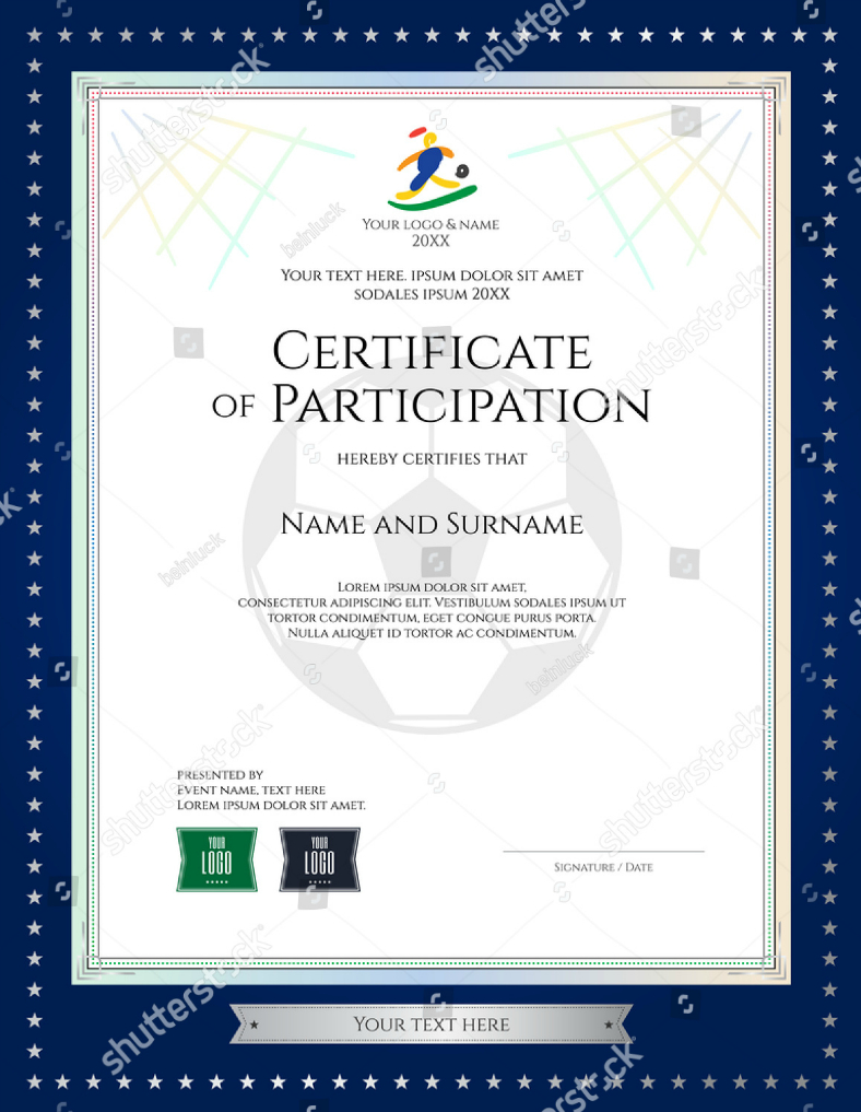 28+ Certificate Of Participation Designs & Templates – Psd Regarding Choir Certificate Template