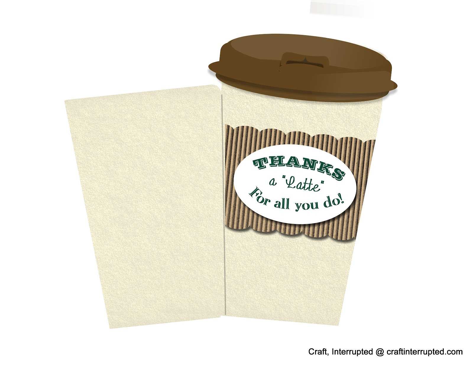 28+ [ Thanks A Latte Card Template ] | Sweet Metel Moments With Regard To Thanks A Latte Card Template