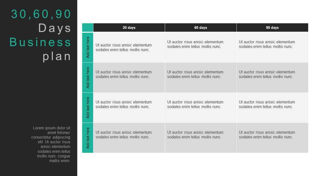 30 60 90 Day Business Plan Template For Powerpoint & Keynote Within 30 60 90 Day Plan Template Powerpoint