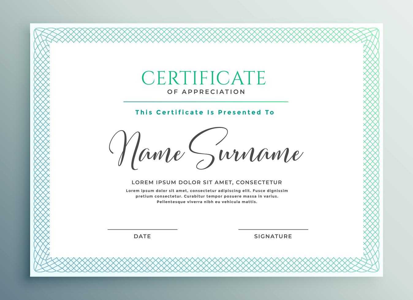 30+ Certificate Of Appreciation Download!! | Templates Study Inside Volunteer Of The Year Certificate Template
