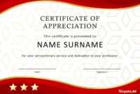 30 Free Certificate Of Appreciation Templates And Letters in Best Employee Award Certificate Templates