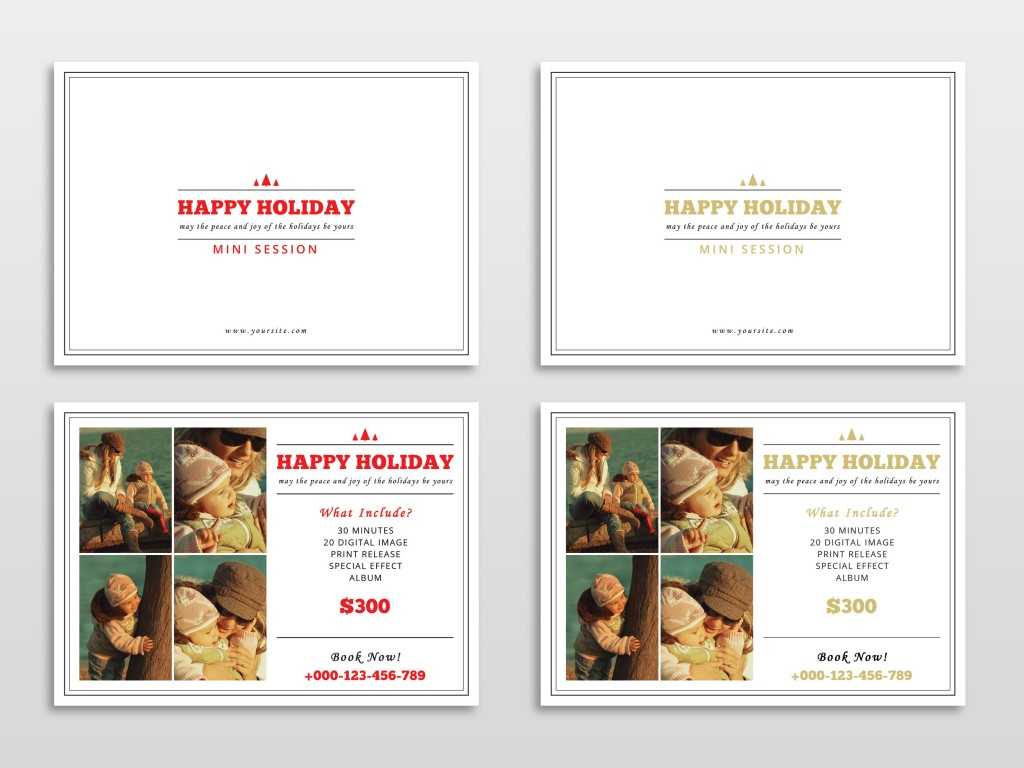 30 Holiday Card Templates For Photographers To Use This Year Inside Free Christmas Card Templates For Photographers