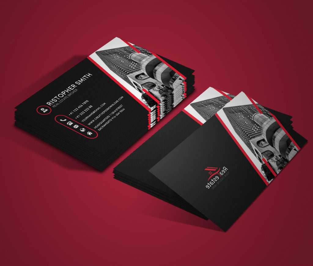 30+ Modern Real Estate Business Cards Psd | Decolore With Regard To Real Estate Agent Business Card Template