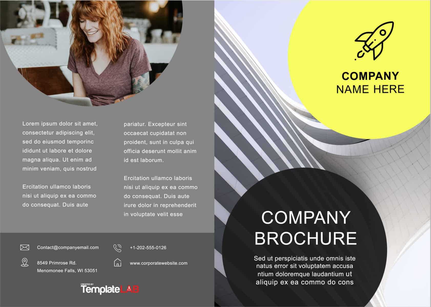 33 Free Brochure Templates (Word + Pdf) ᐅ Template Lab Inside Online Free Brochure Design Templates