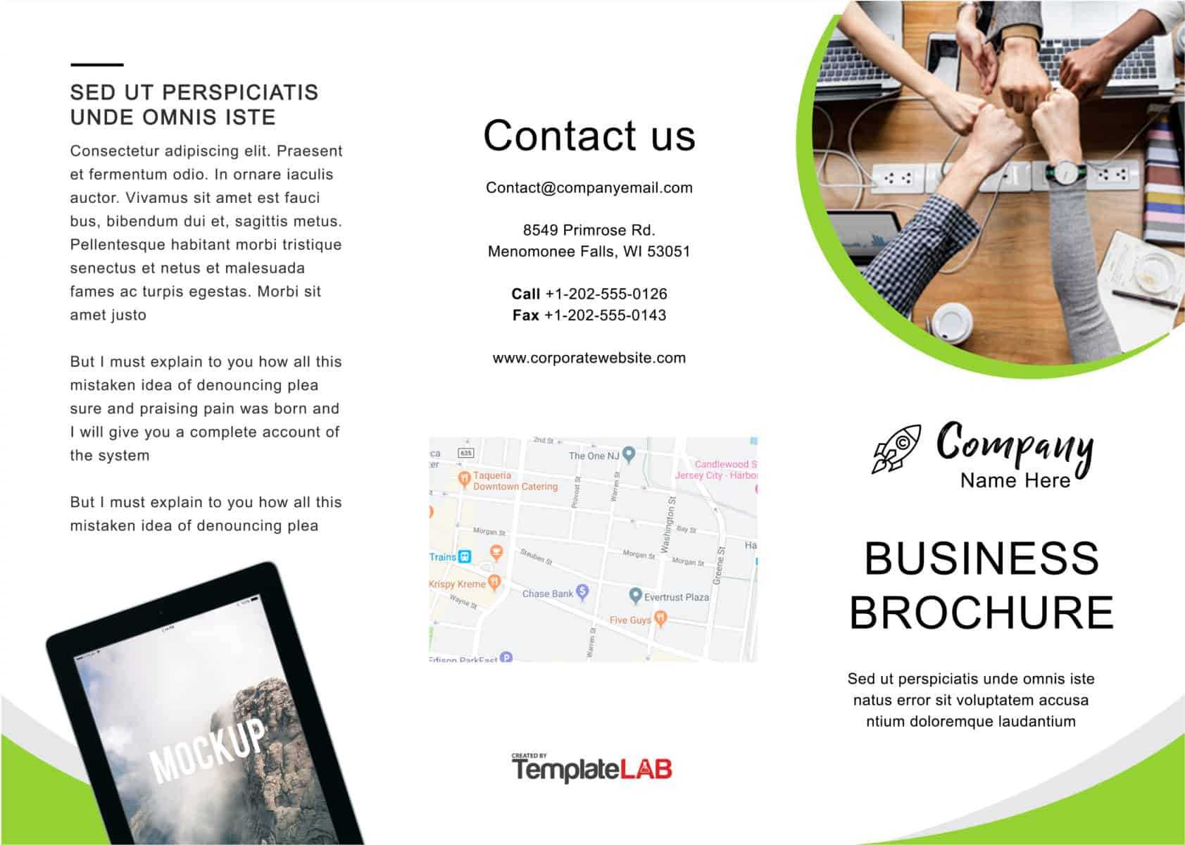 33 Free Brochure Templates (Word + Pdf) ᐅ Template Lab Throughout Free Online Tri Fold Brochure Template