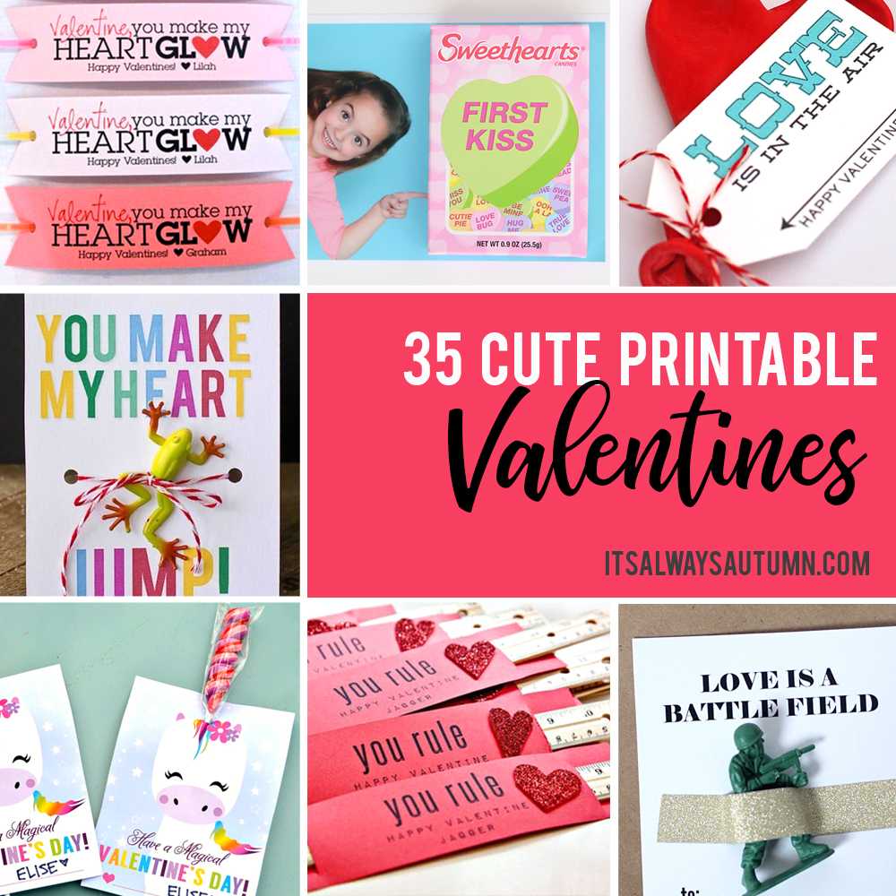 35 Adorable Diy Valentines Cards For Kids That You Can Print In Valentine Card Template For Kids