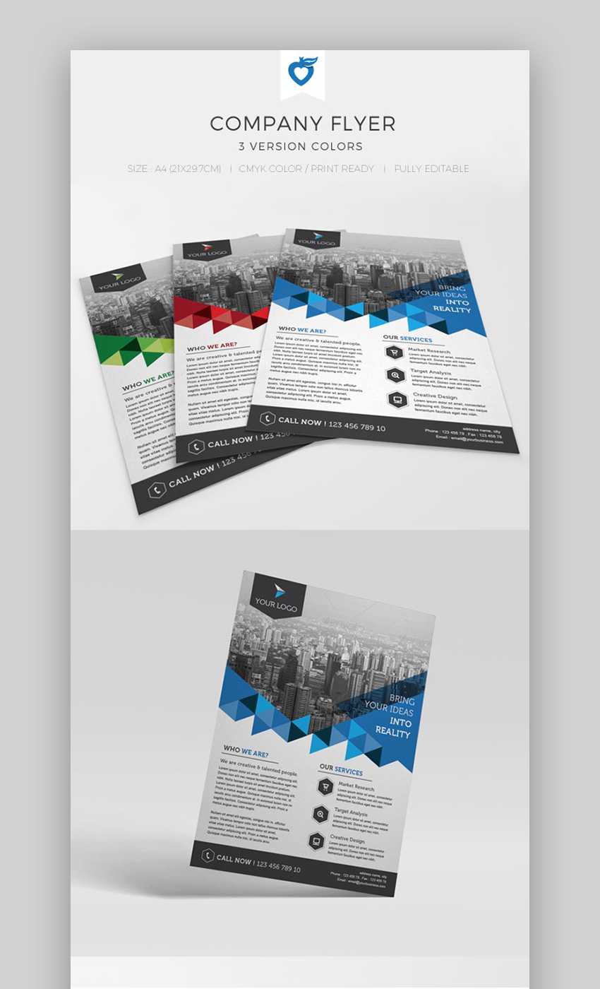 35+ Business Flyer Templates (Creative Layout Designs Pertaining To One Sided Brochure Template