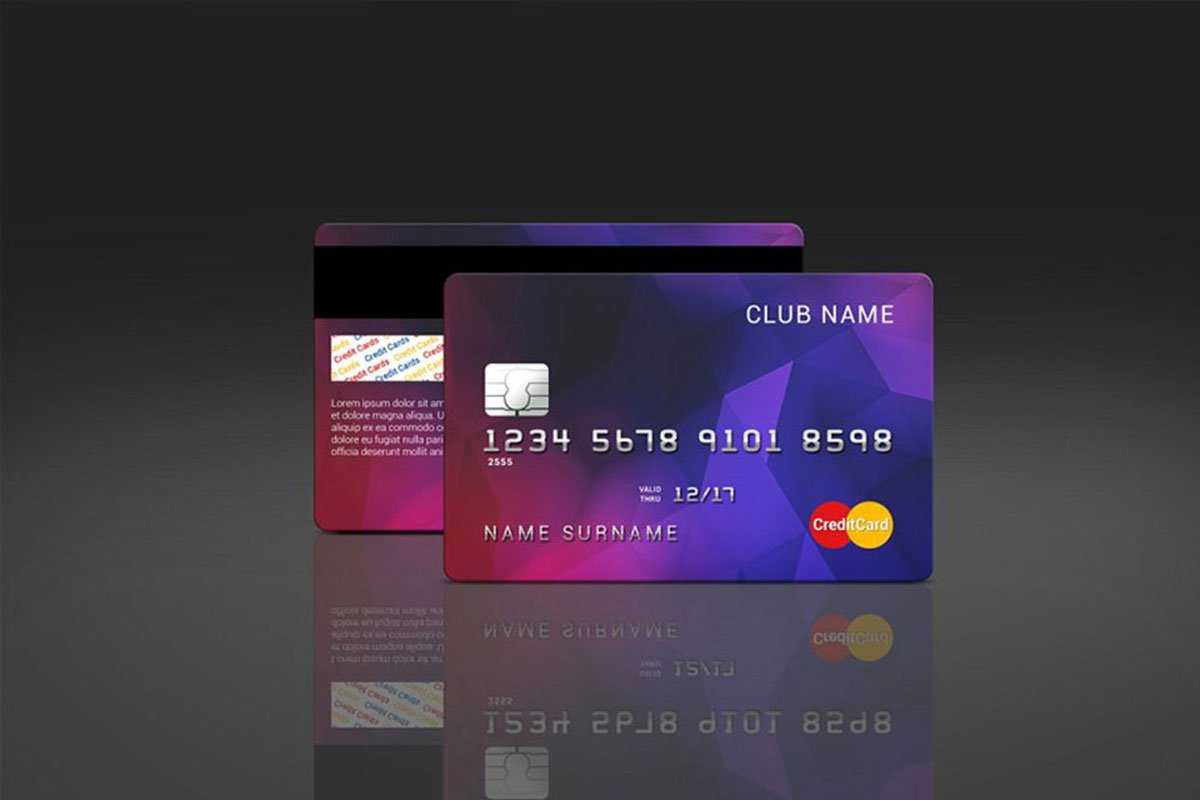35 Free And Premium Credit Card Mockups - Colorlib Regarding Credit Card Templates For Sale
