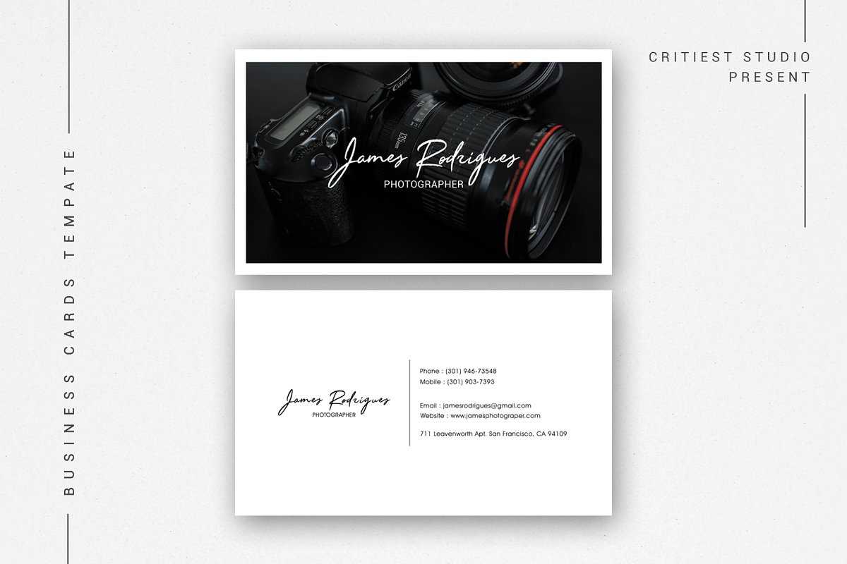 40+ Business Card Templates For Photographers | Decolore Within Photography Business Card Template Photoshop