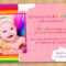 40Th Birthday Ideas: First Birthday Invitation Templates For Inside First Birthday Invitation Card Template