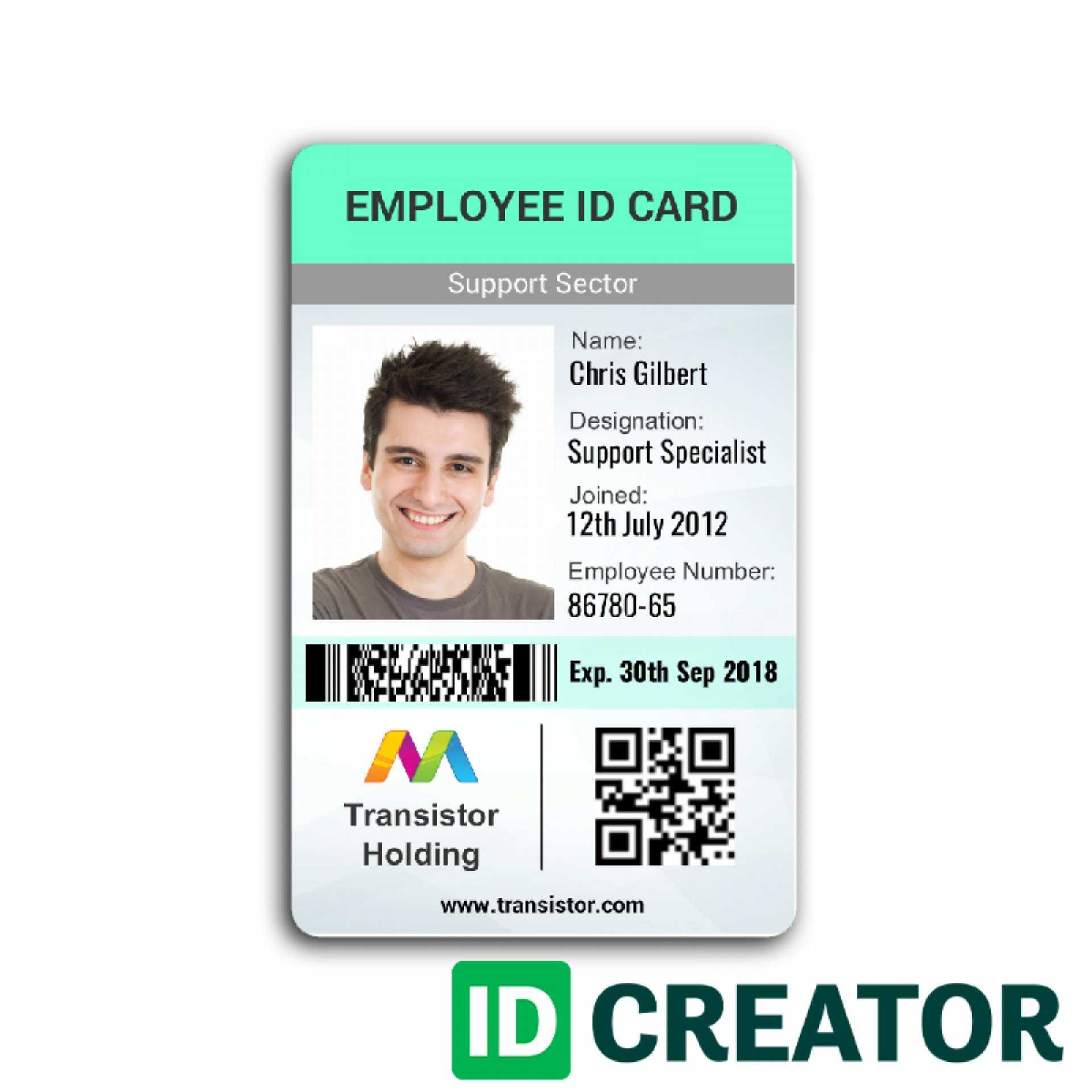 42 Create Employee Id Card Template Microsoft Word Free Regarding Id Card Template For Microsoft Word