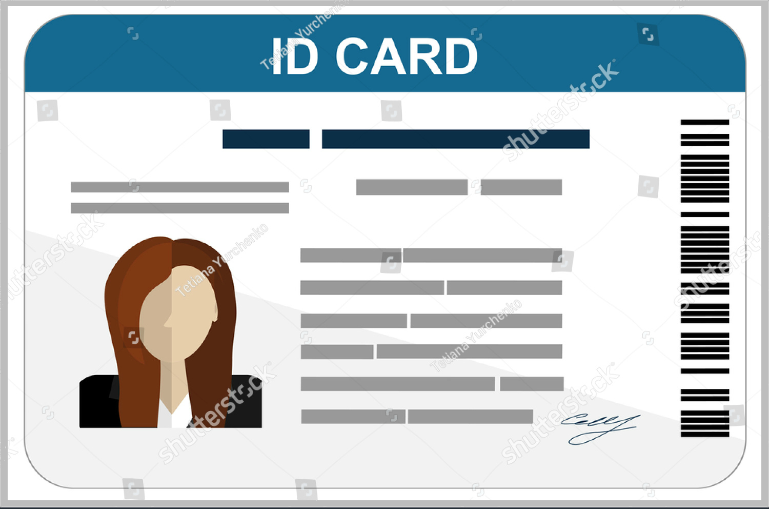 43+ Professional Id Card Designs – Psd, Eps, Ai, Word | Free For Sample Of Id Card Template